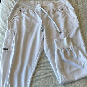 Greys Anatomy White Women Jogger Scrubs